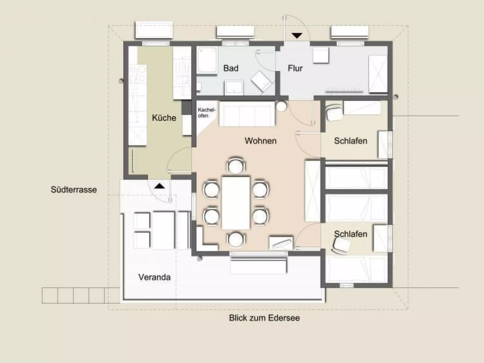 Ederseeblick in Bringhausen am Edersee-Image-tags.info