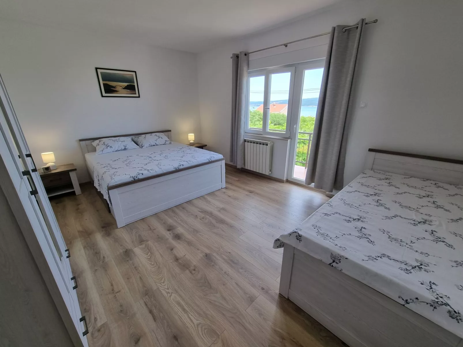 Wohnung für 3 Personen, mit Balkon und Meerblick-Binnen