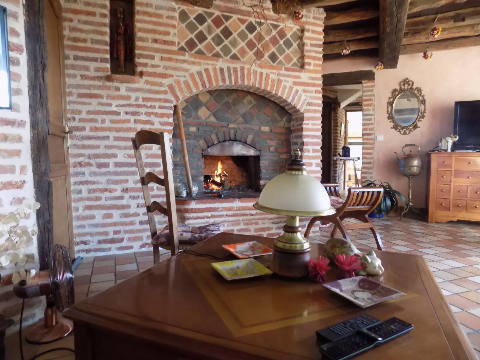 Die Unterkunft für zwei bis sechs Personen, Schwimmbad, Bouleplatz, Spa, Tennis-Binnen