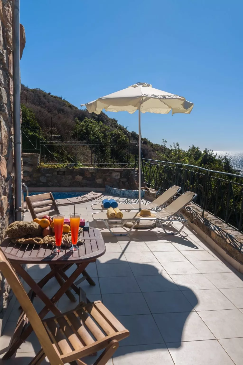 Steinvilla mit Meerblick bei Elafonissi-Buiten