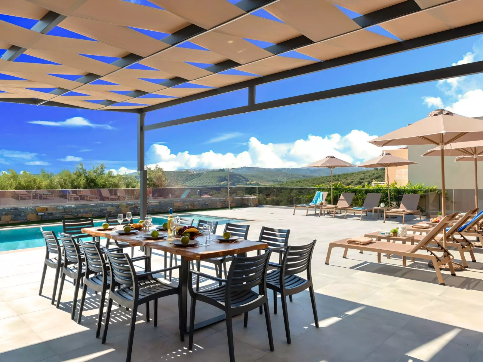 Stafa Villa Privater Pool-Buiten