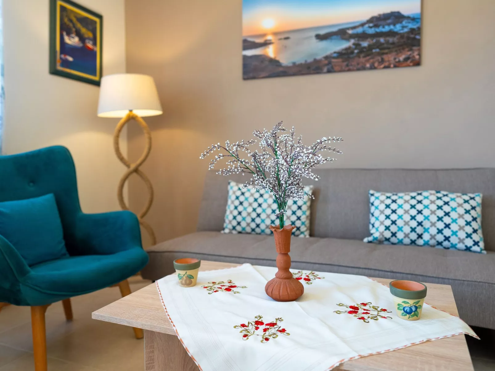 Mare Blu 2 am Strand-Binnen