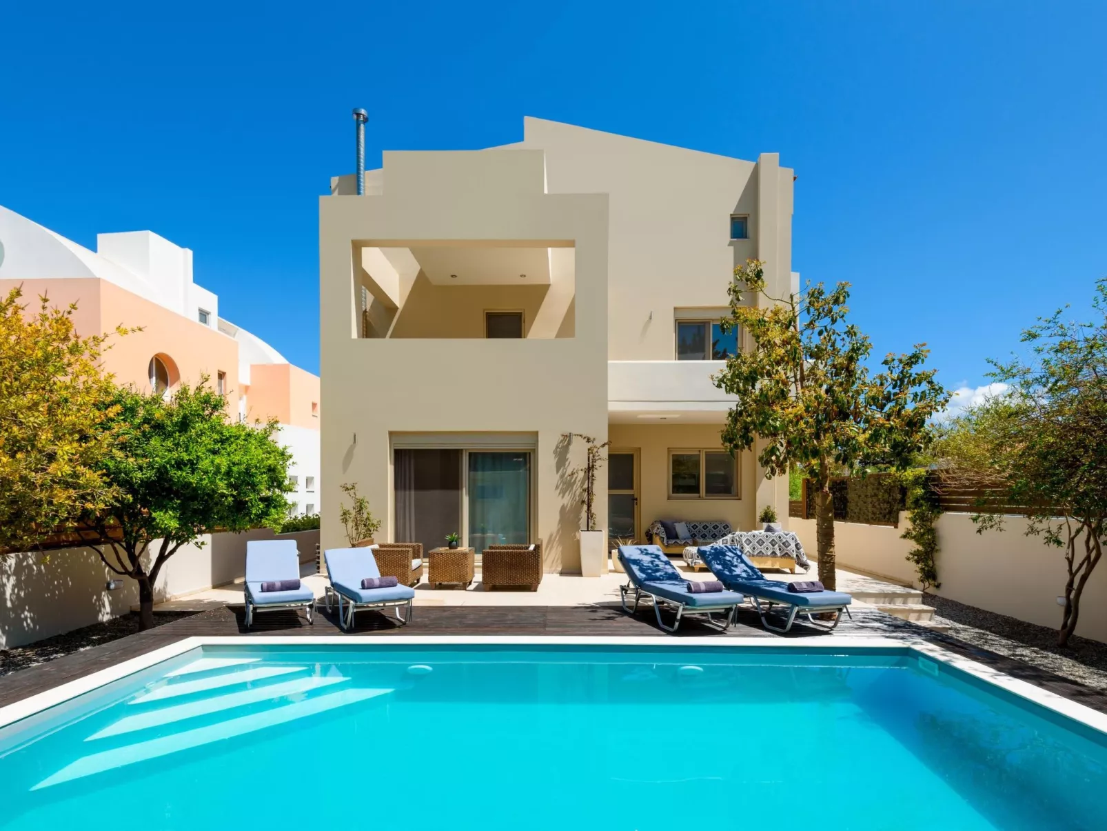 Luxuriöse Villa in Vasiliki-Buiten