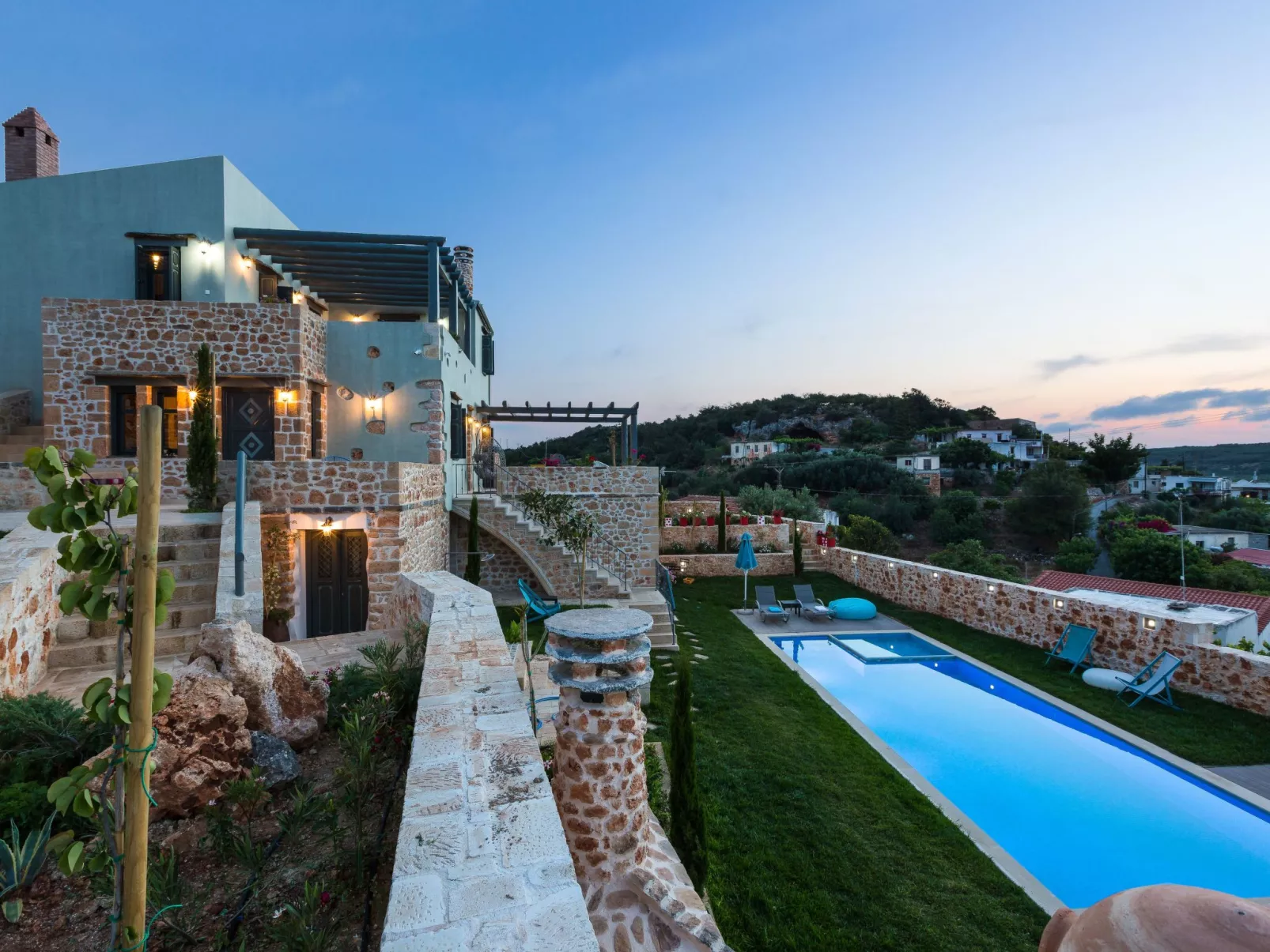 In Achlades mit Privatem Pool-Buiten