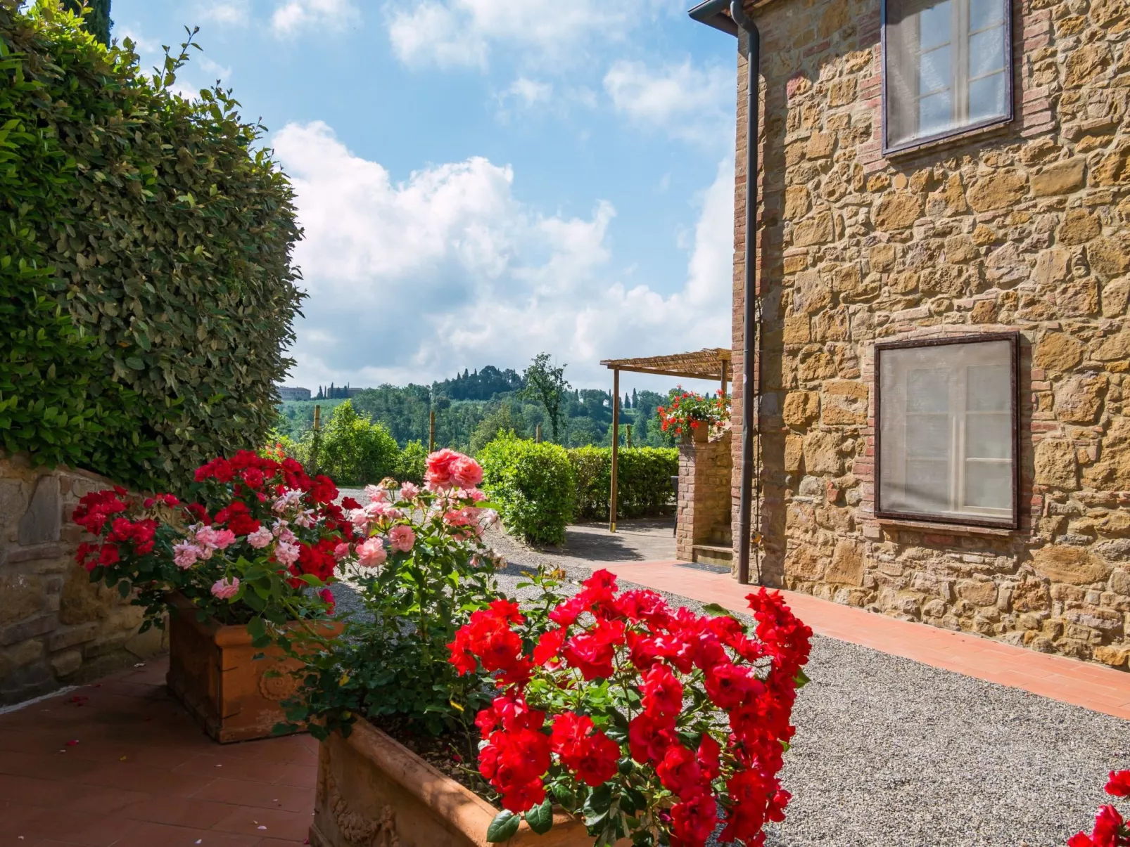 Vier-Zimmer-Wohnung Borgo Collelungo 2 Bäder, erster Stock-Buiten