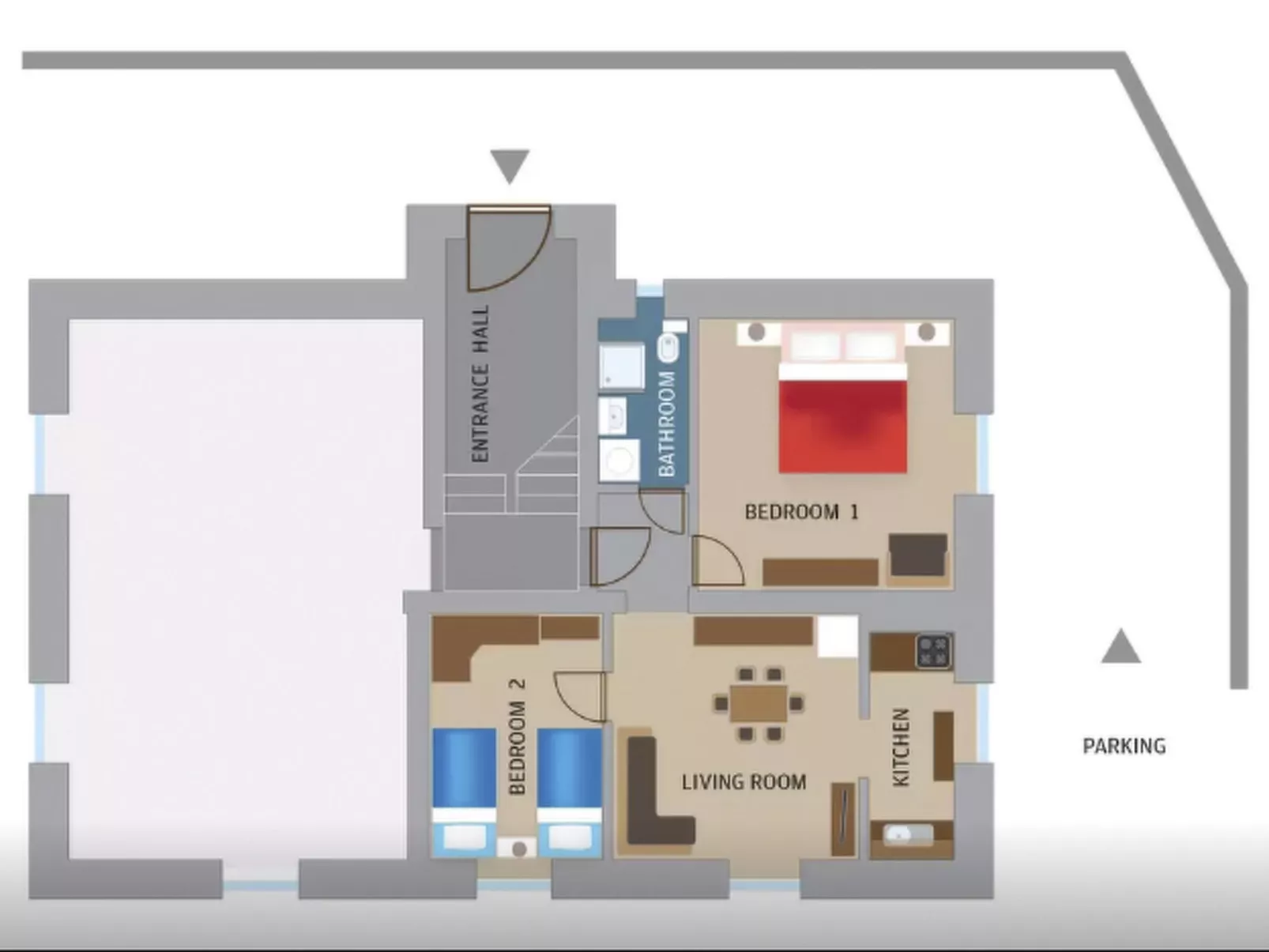 Gemütliches Appartment direkt am Strand