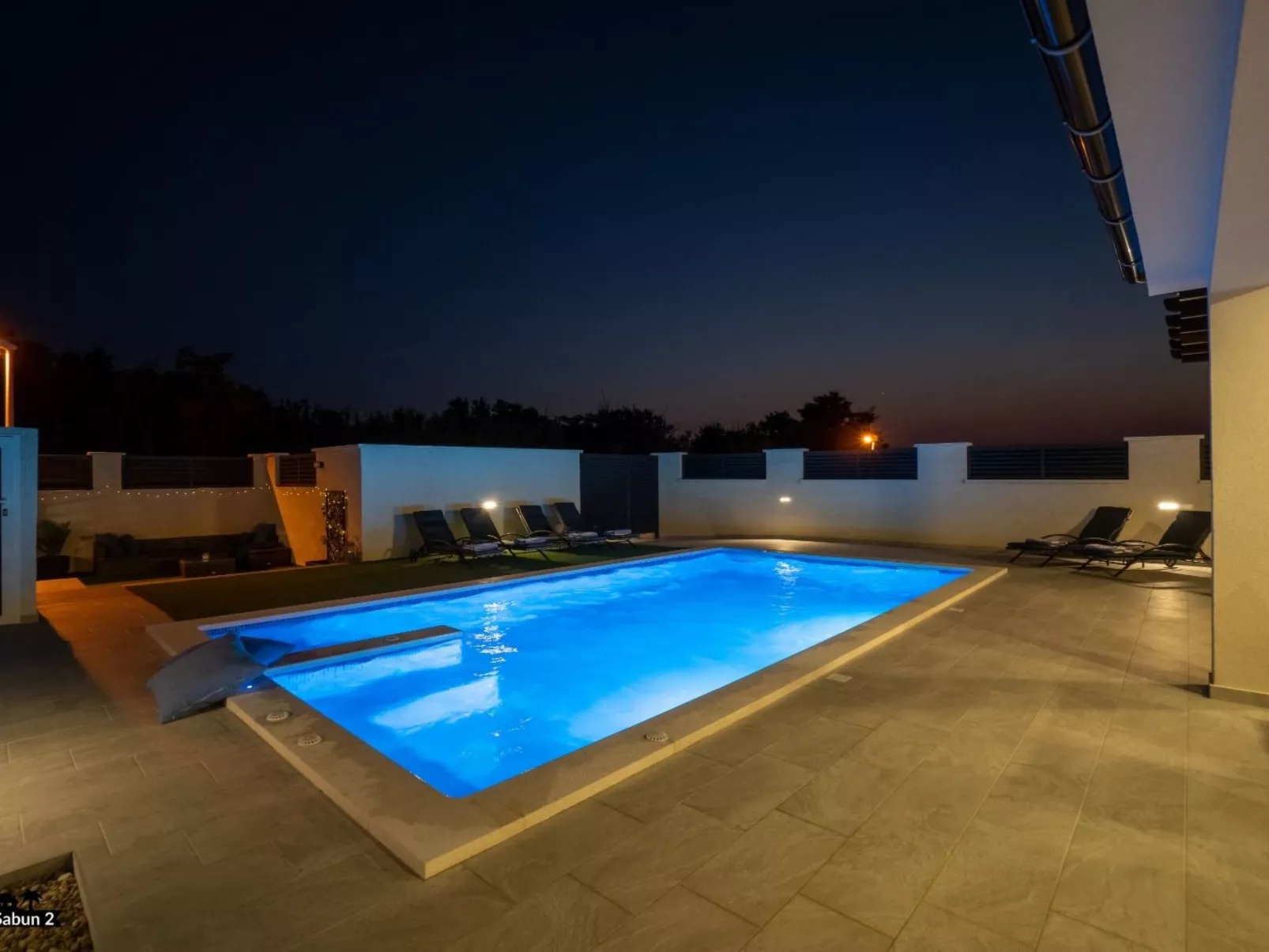 Villa mit beheiztem Pool Privlaka - TA Leut Agency-Buiten