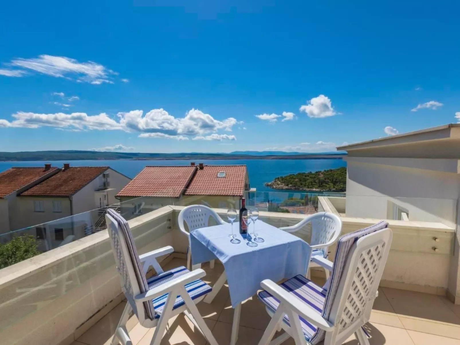 Appartement in Dramalj mit Eigenem Balkon-Buiten