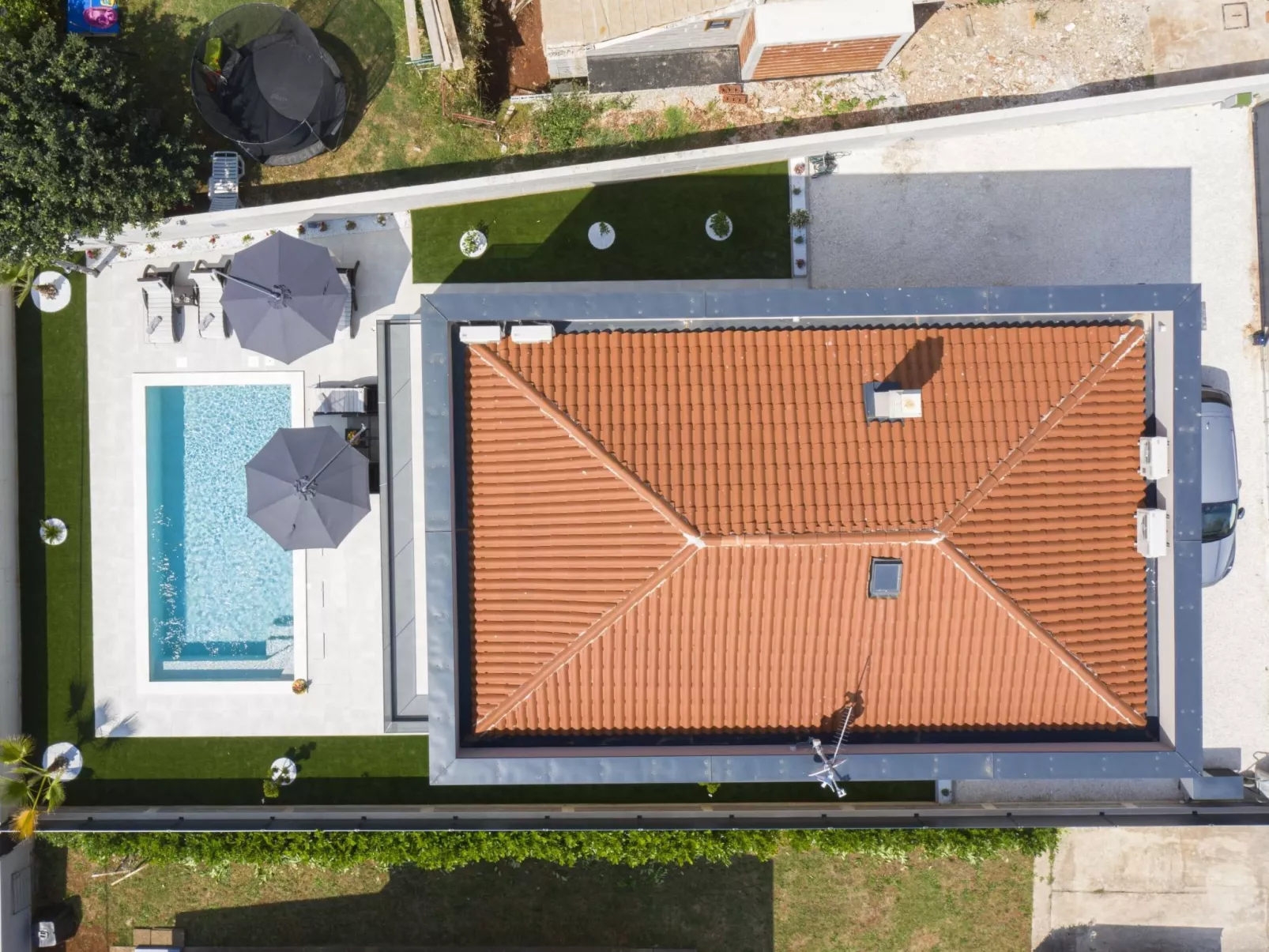 Villa del Sol bei Fažana mit privatem Pool-Buiten