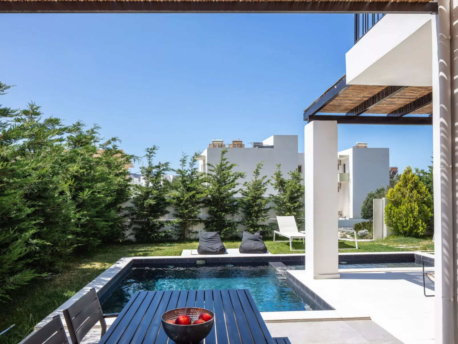 In Plakias mit privatem Parkplatz-Buiten