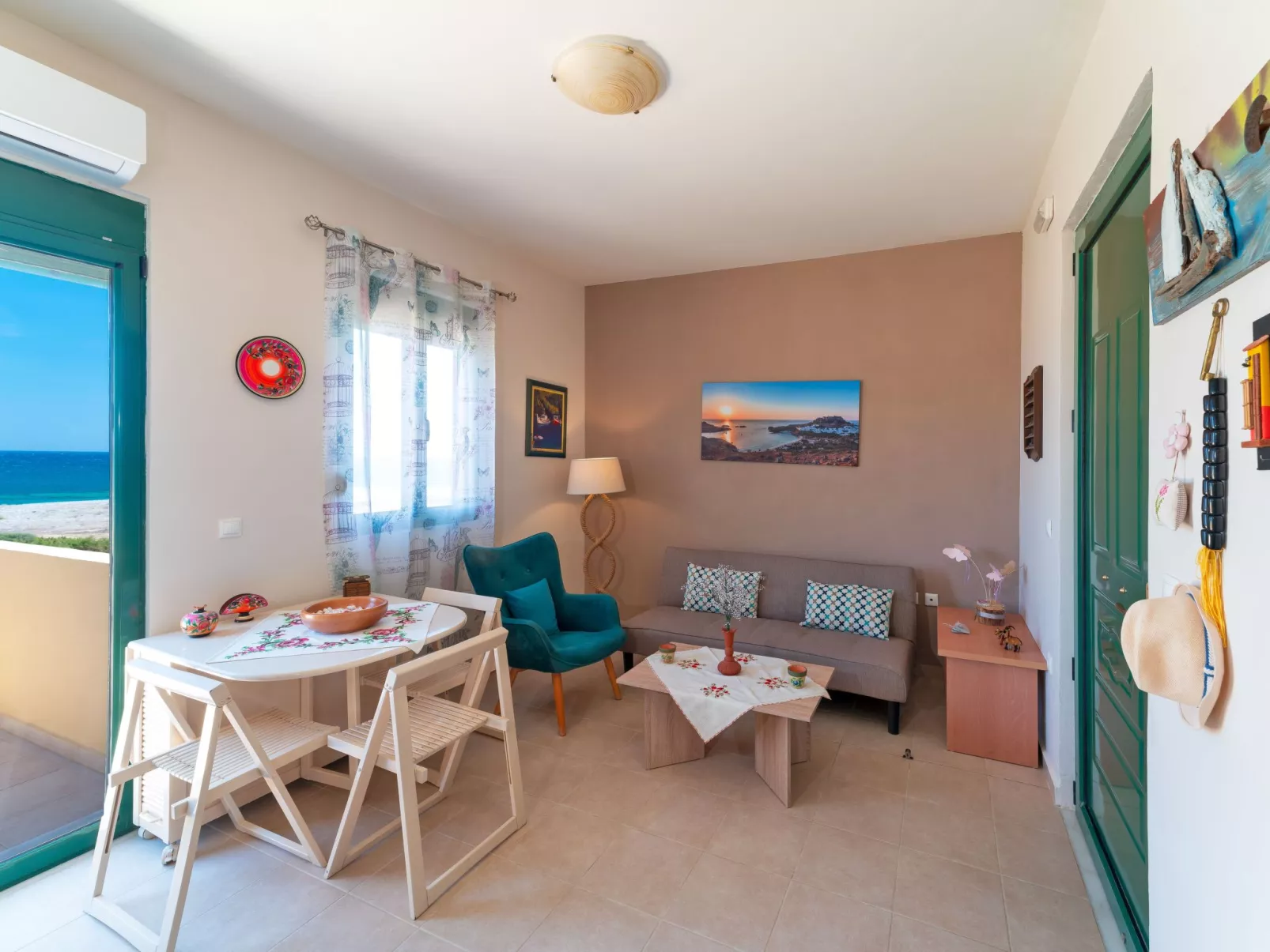 Mare Blu 2 am Strand-Binnen