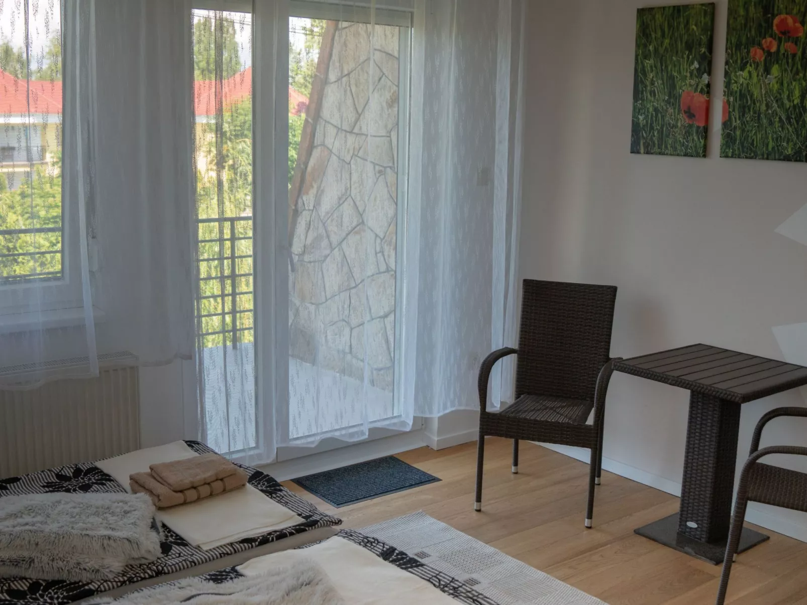 Doppelhaushälfte für sechs Personen mit Garten-Binnen