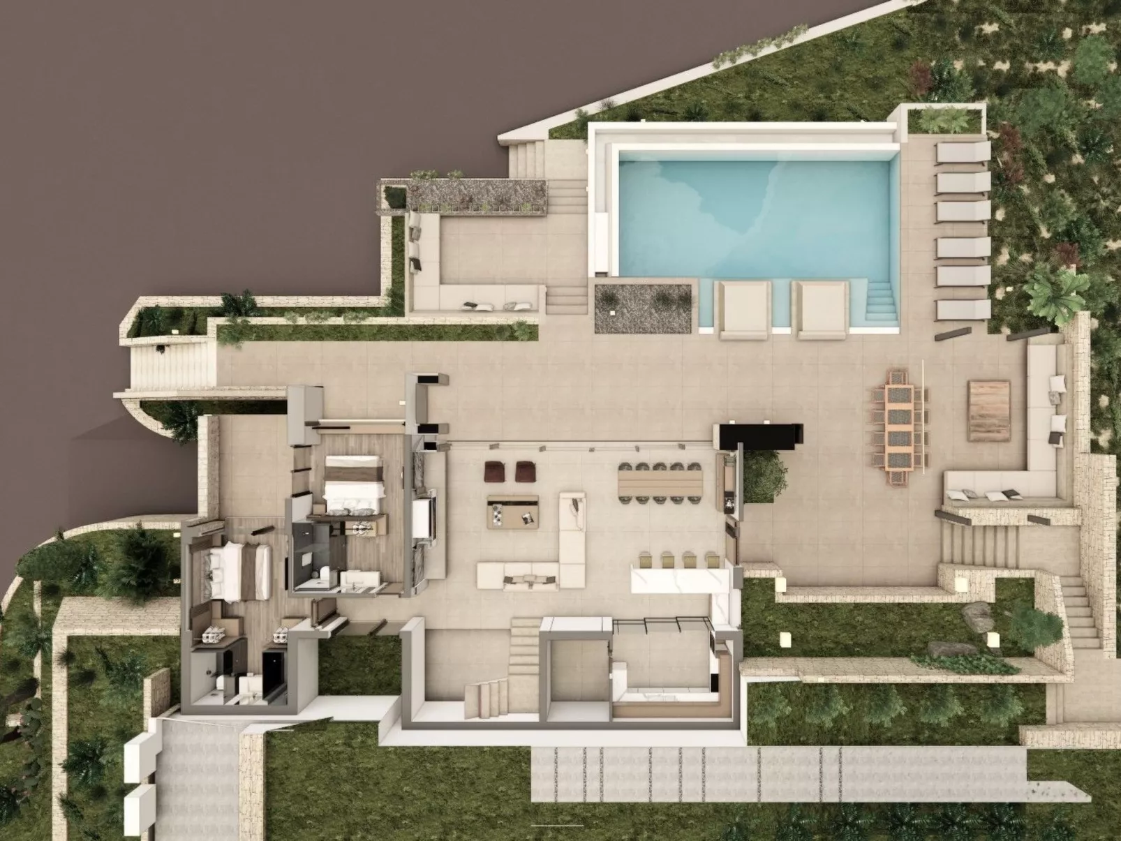 Villa Utopia 5 Schlafzimmer-Binnen