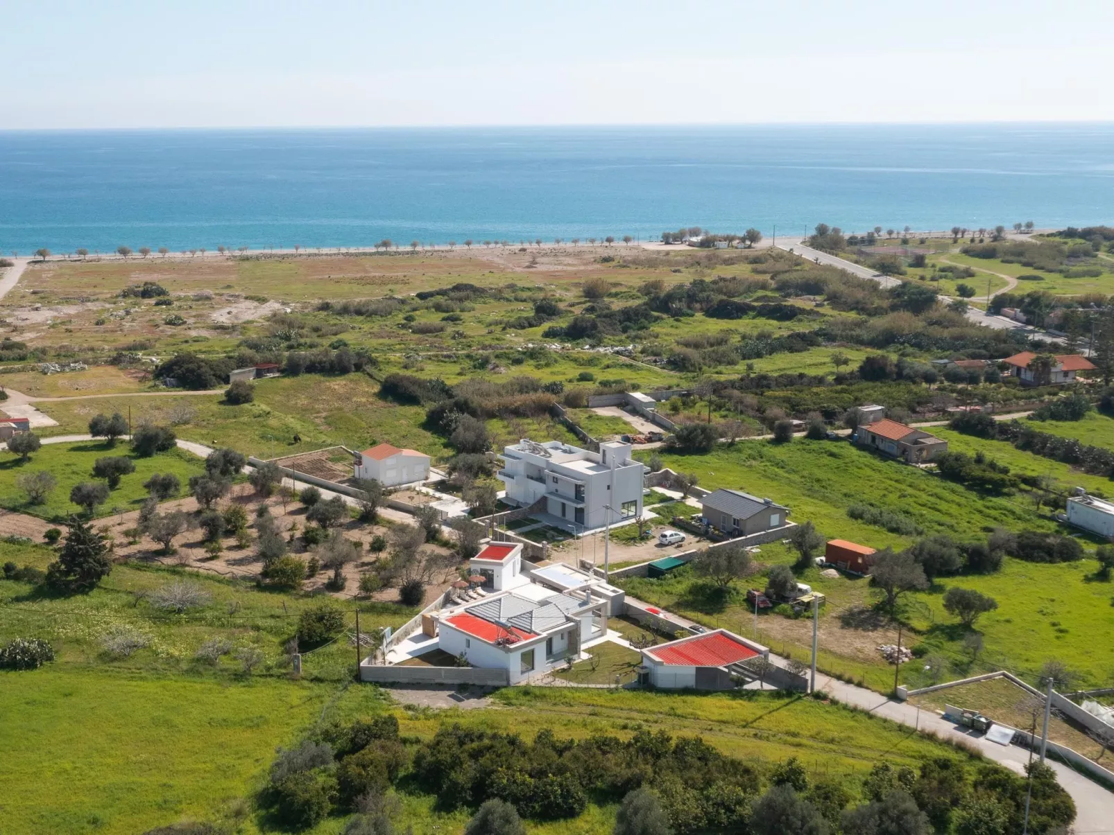 Golf Beach Villa in der Nähe von Afantou Beach-Buiten