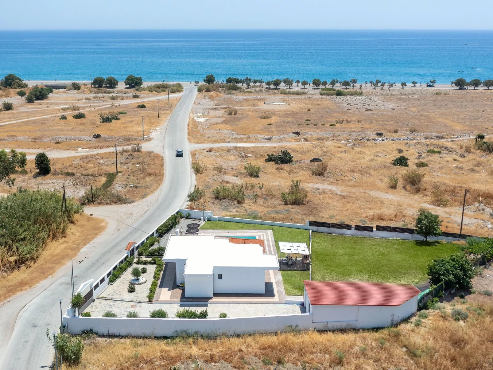 Elysianische Villa in der Nähe des Dorfes Afantou-Buiten