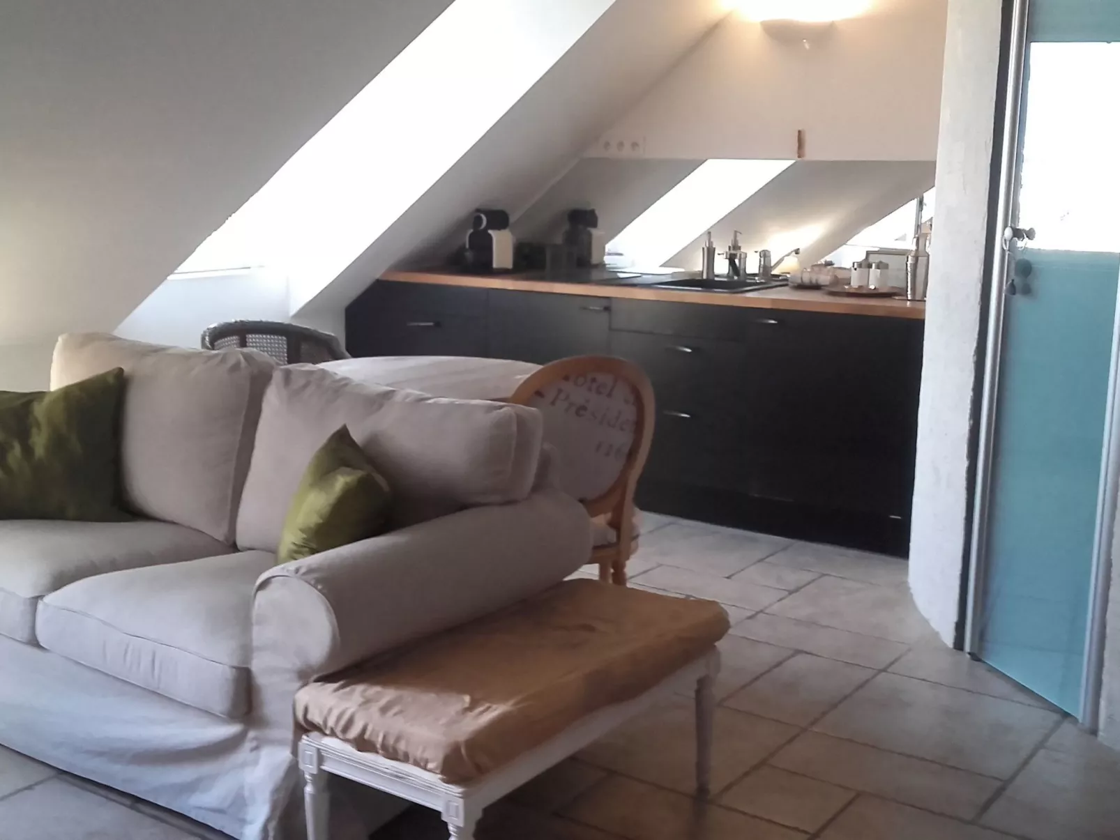 Schöner romantischer Blick auf die Seine