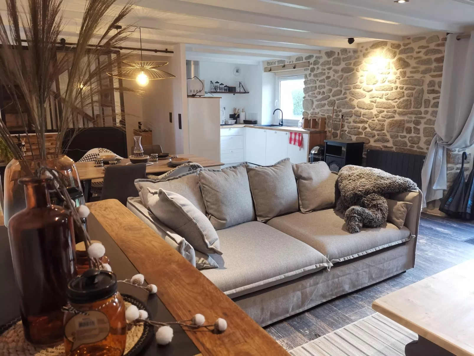 50 ml vom Meer entfernt. Plouneour Trez-Binnen