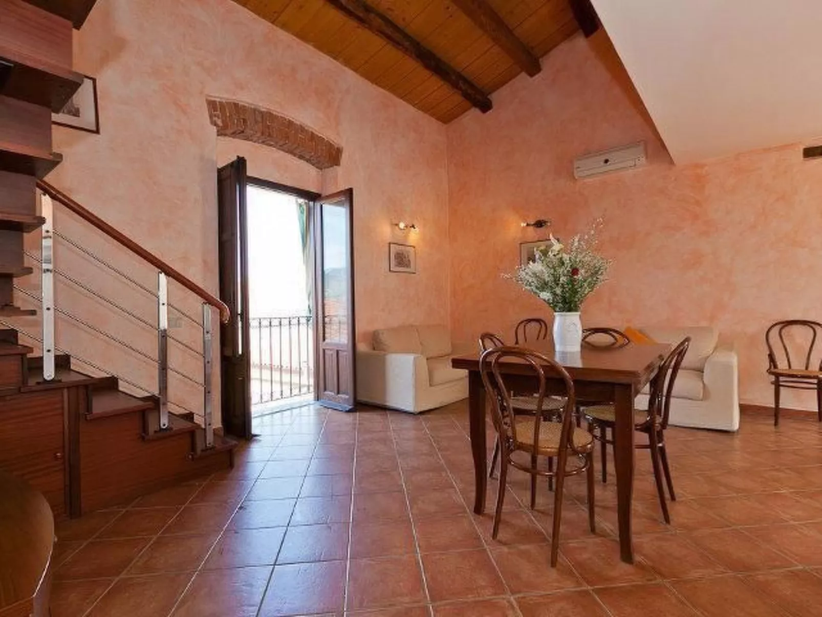 Terrasse des Zentrums