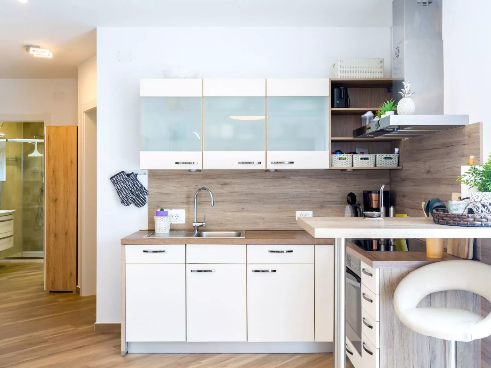 Modernes Apartment As Veliki mit Terrasse-Binnen