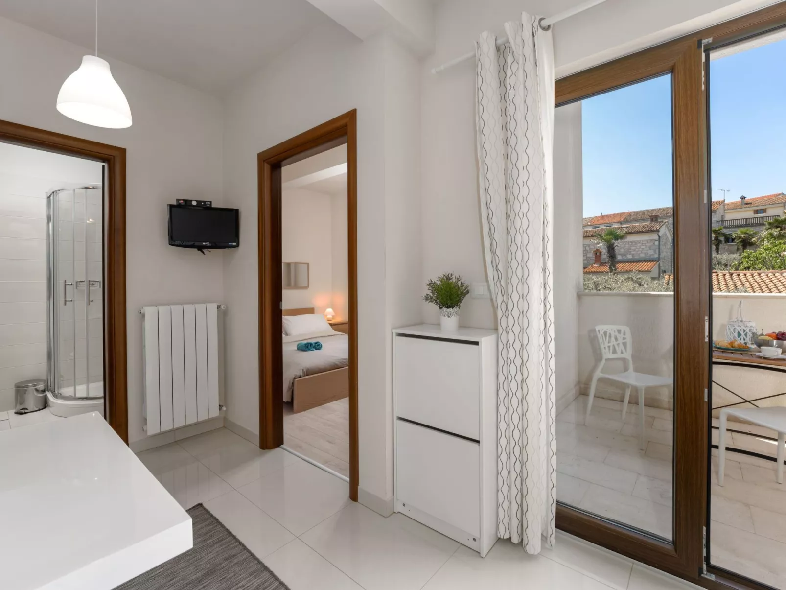 Schönes Appartement Mala 4 mit Pool-Binnen