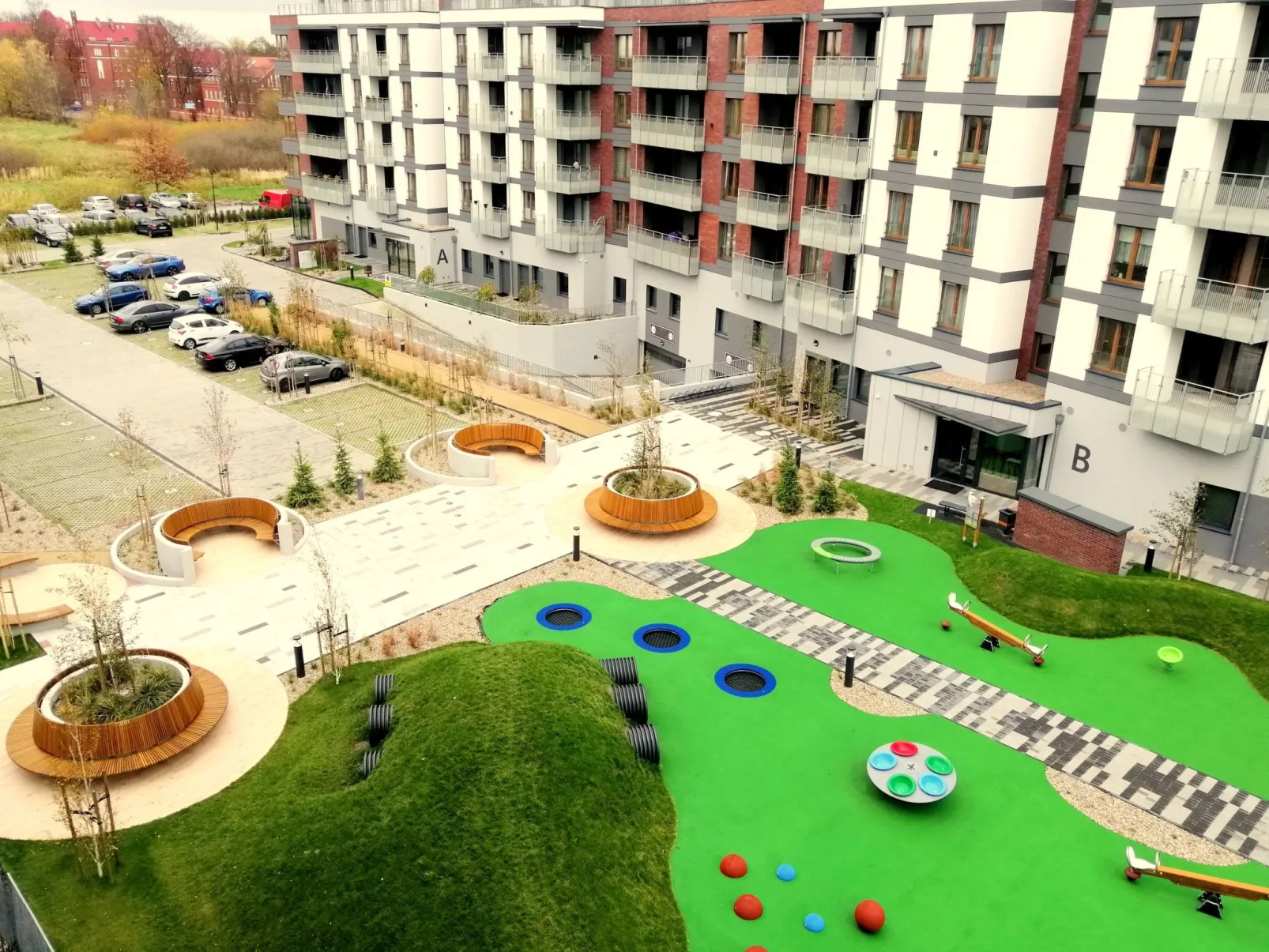 "Mazowiecka Park" mit Balkon