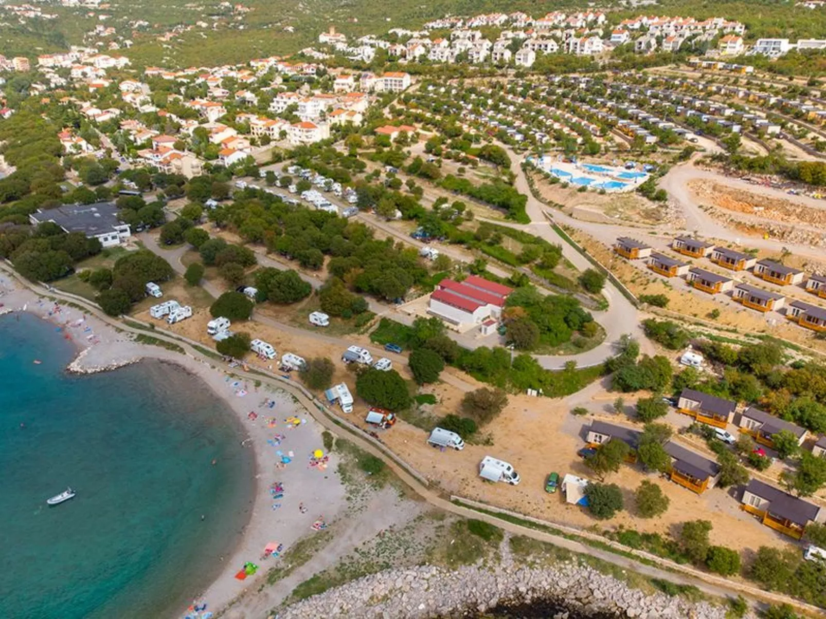 Mobilheim "Queen Campagna" mit gemeinschaftlichem Pool-Buiten