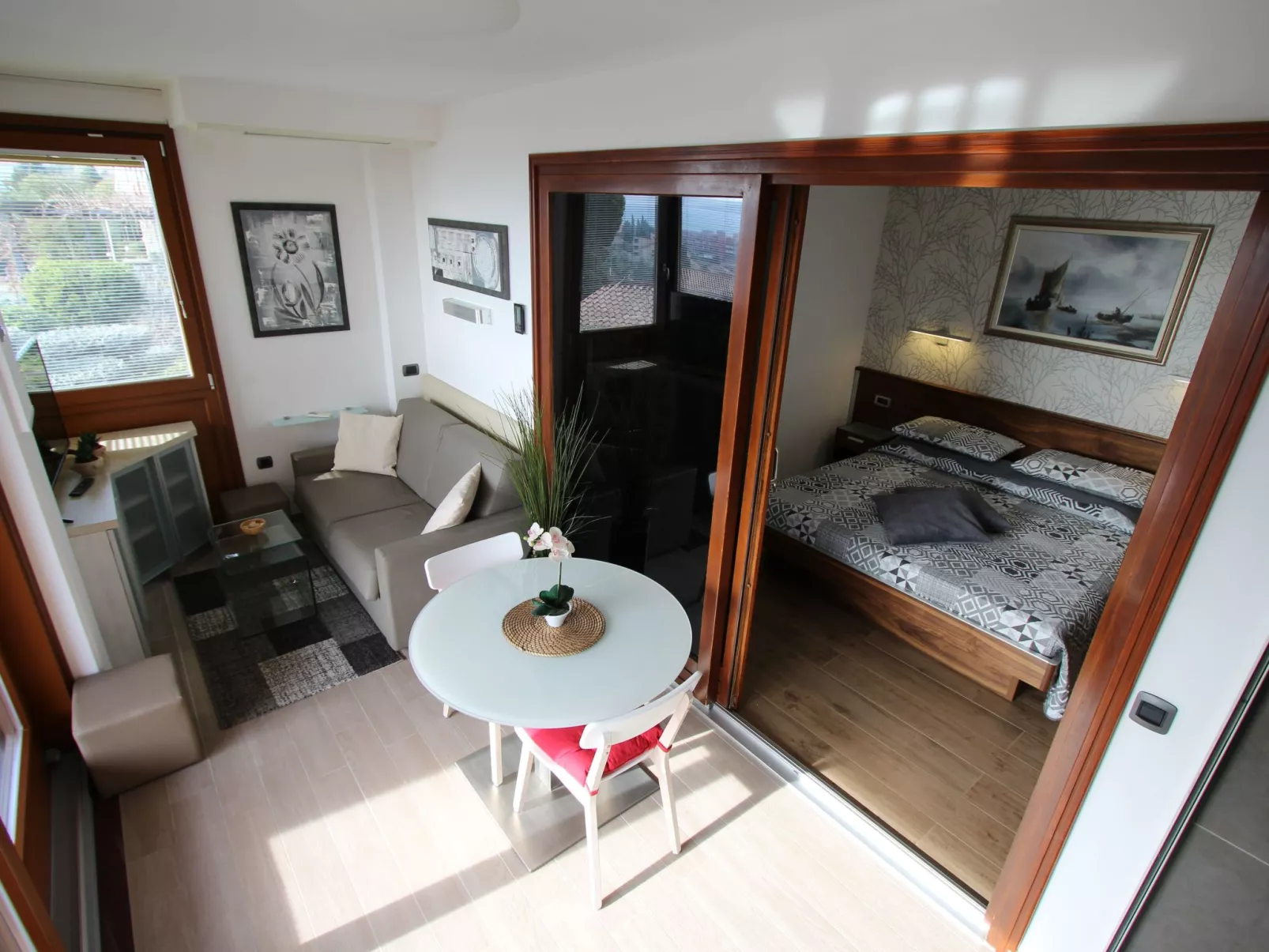 Appartement Deluxe mit Balkon und Meerblick-Binnen