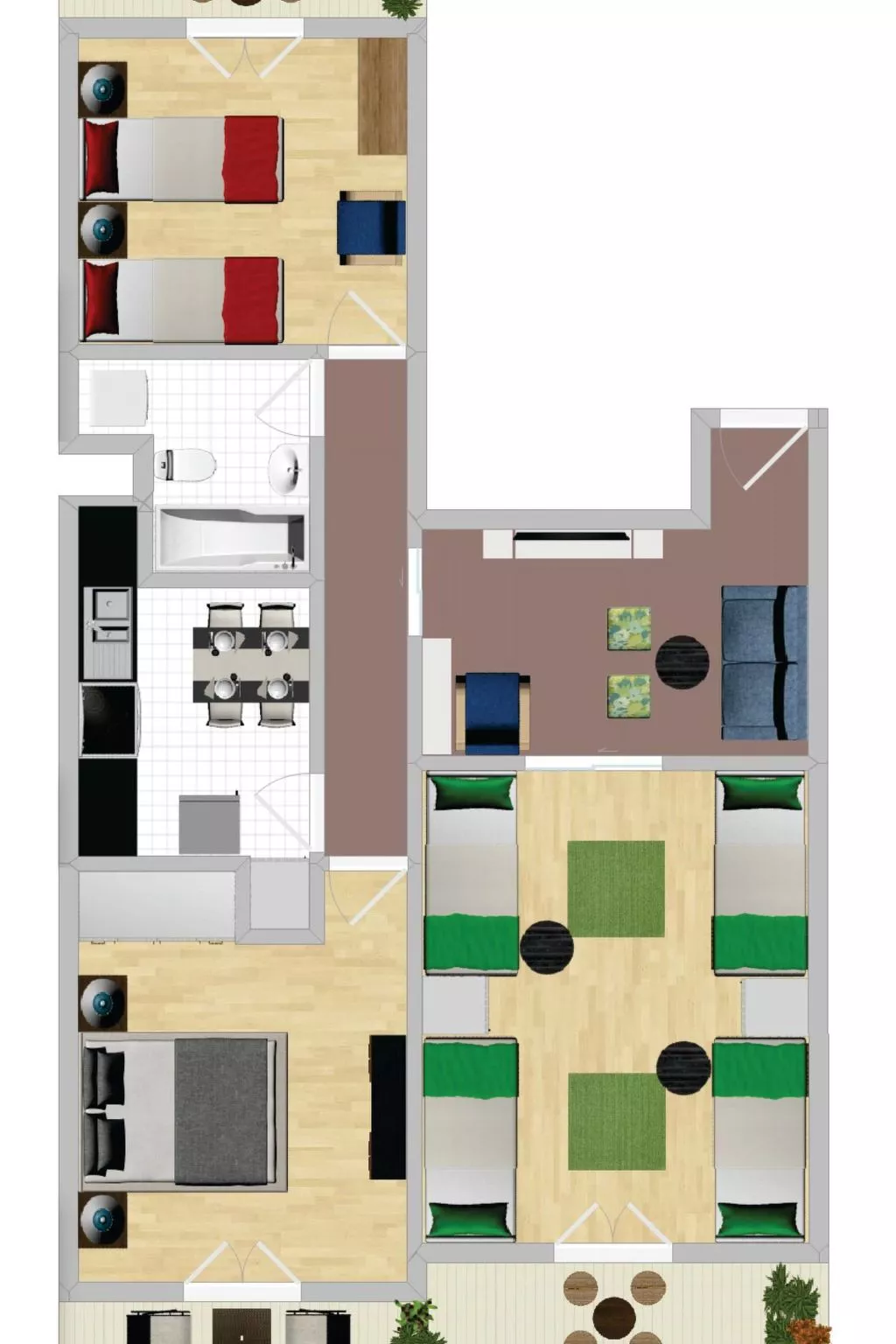 Athens SmArt 3-Room Apartment-Binnen