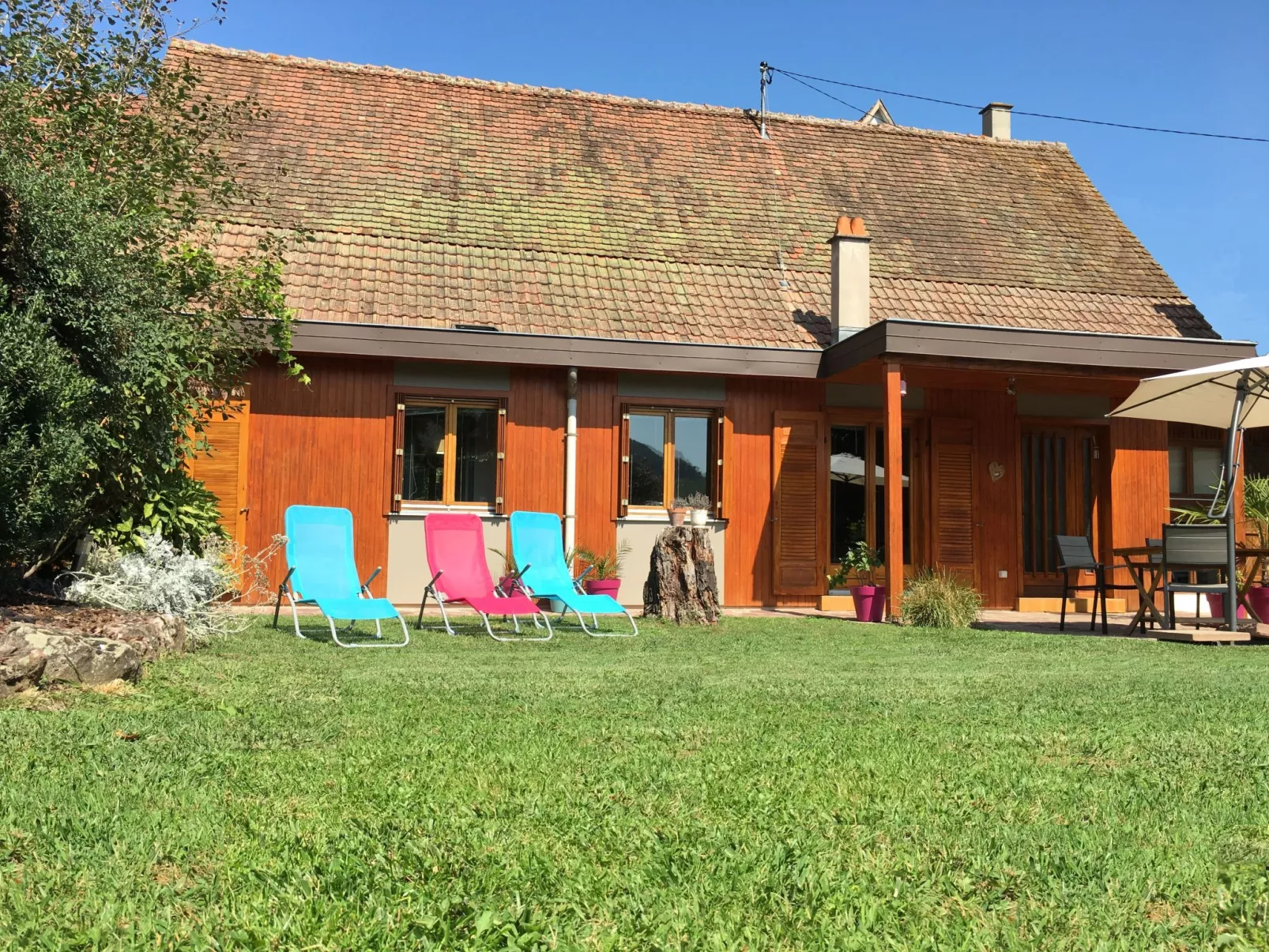 Unabhaengiges Ferienhaus in Soultzmatt mit Sonnigem Garten