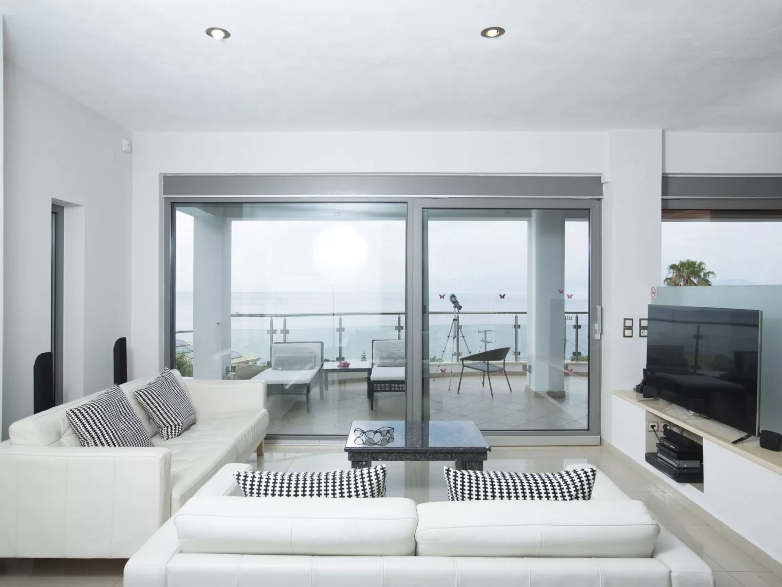 Ferienvilla mit Blick auf das Wasser