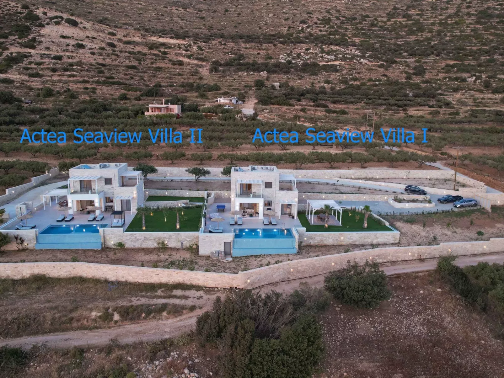 Actea Seaview Villa II''Free''beheizter Pool,800m Meer-Buiten