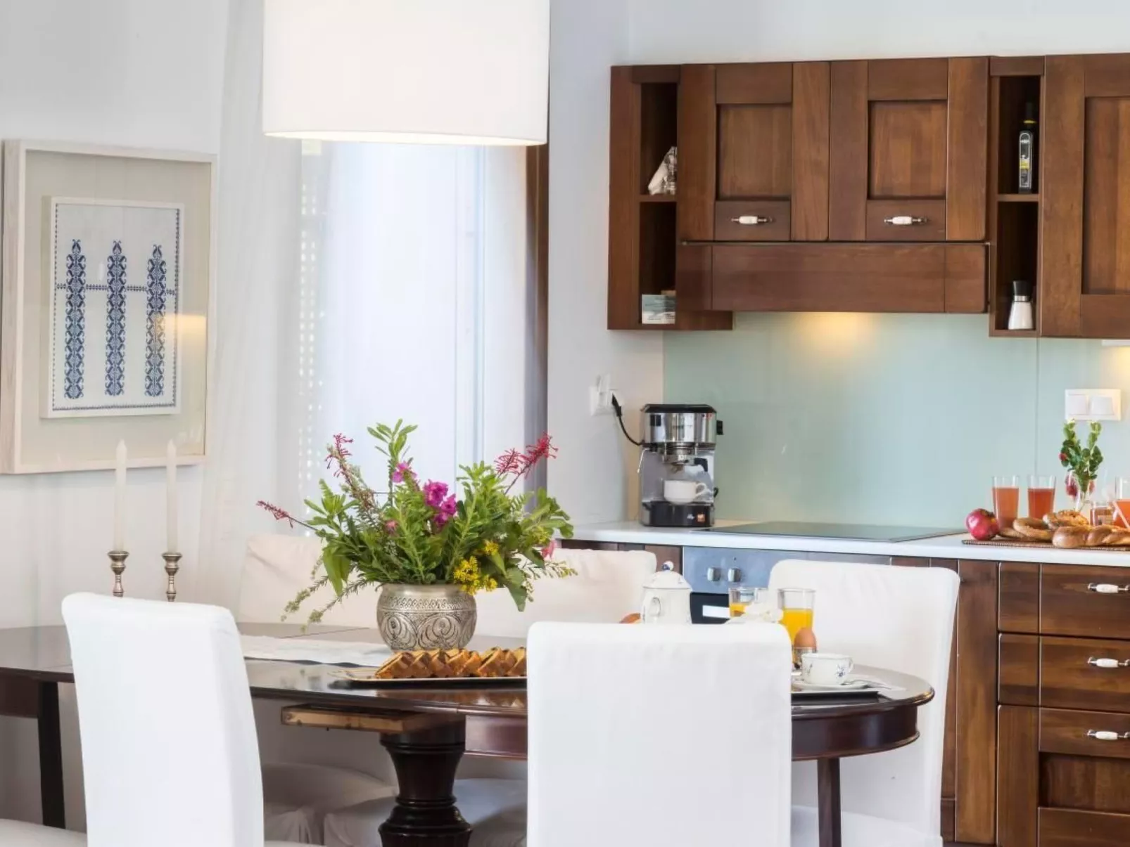 Anemos Villa Ferienhaus Aussicht Gemütlicher beheizter Pool-Binnen