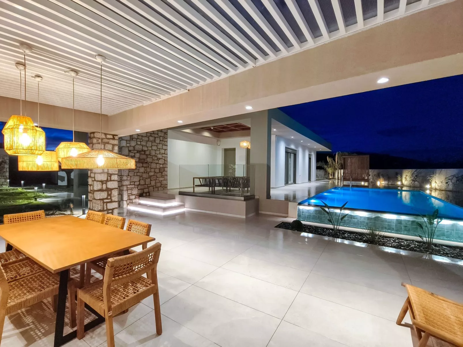 Golf Beach Villa in der Nähe von Afantou Beach-Buiten