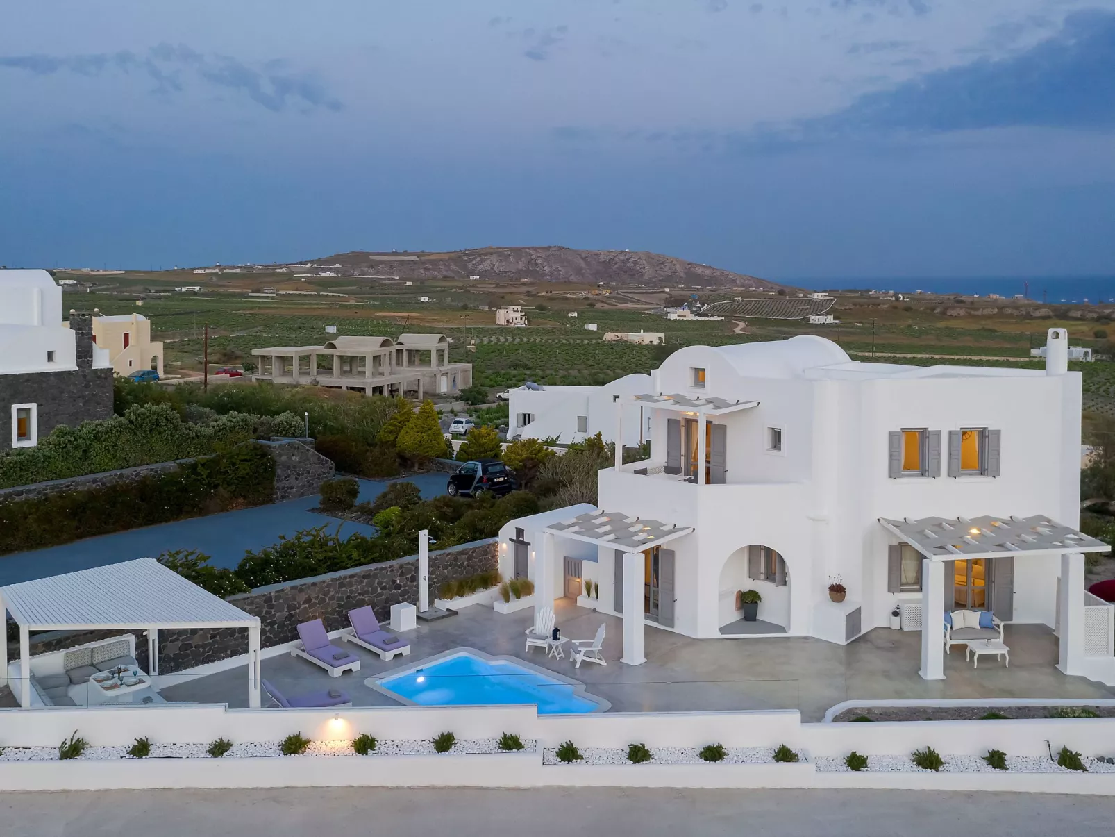 Hemera Ferienhaus Villa auf Santorin-Buiten