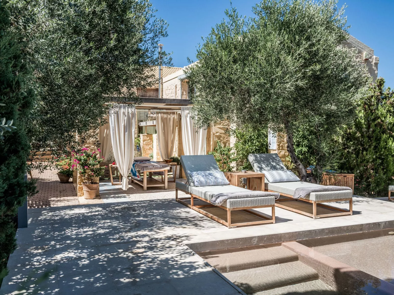 Villa Dimi Nähe Sandstrand Kalathas-Buiten