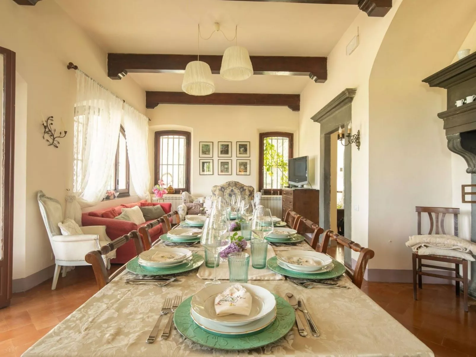 Prächtige toskanische Chianti-Villa-Binnen