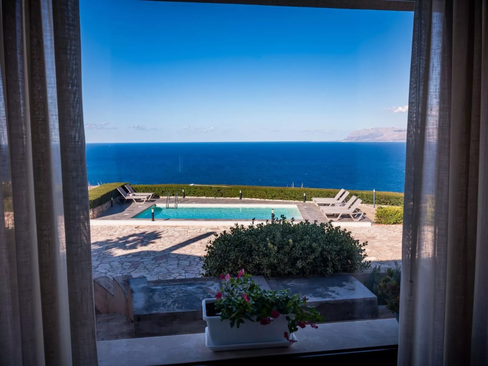 Bucht von Scopello, privater Pool, atemberaubende Aussicht-Buiten
