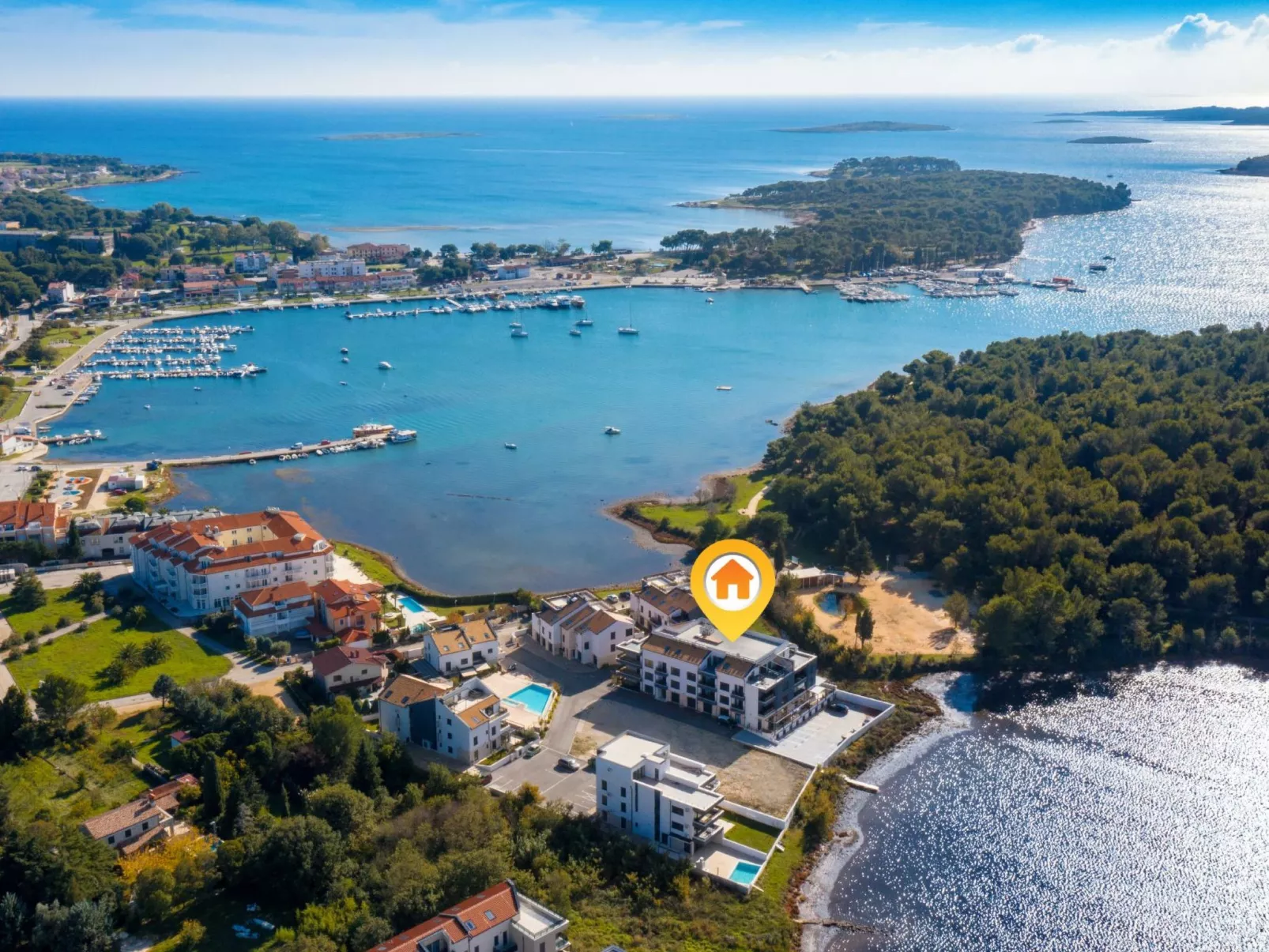 Für 4 Personen ca. 45 m&sup2; in Medulin, Istrien (Medulin und Umgebung) - Buiten