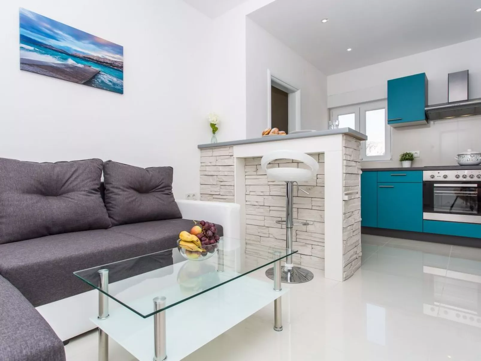 Nettes Appartement in Baška mit Eigenem Balkon