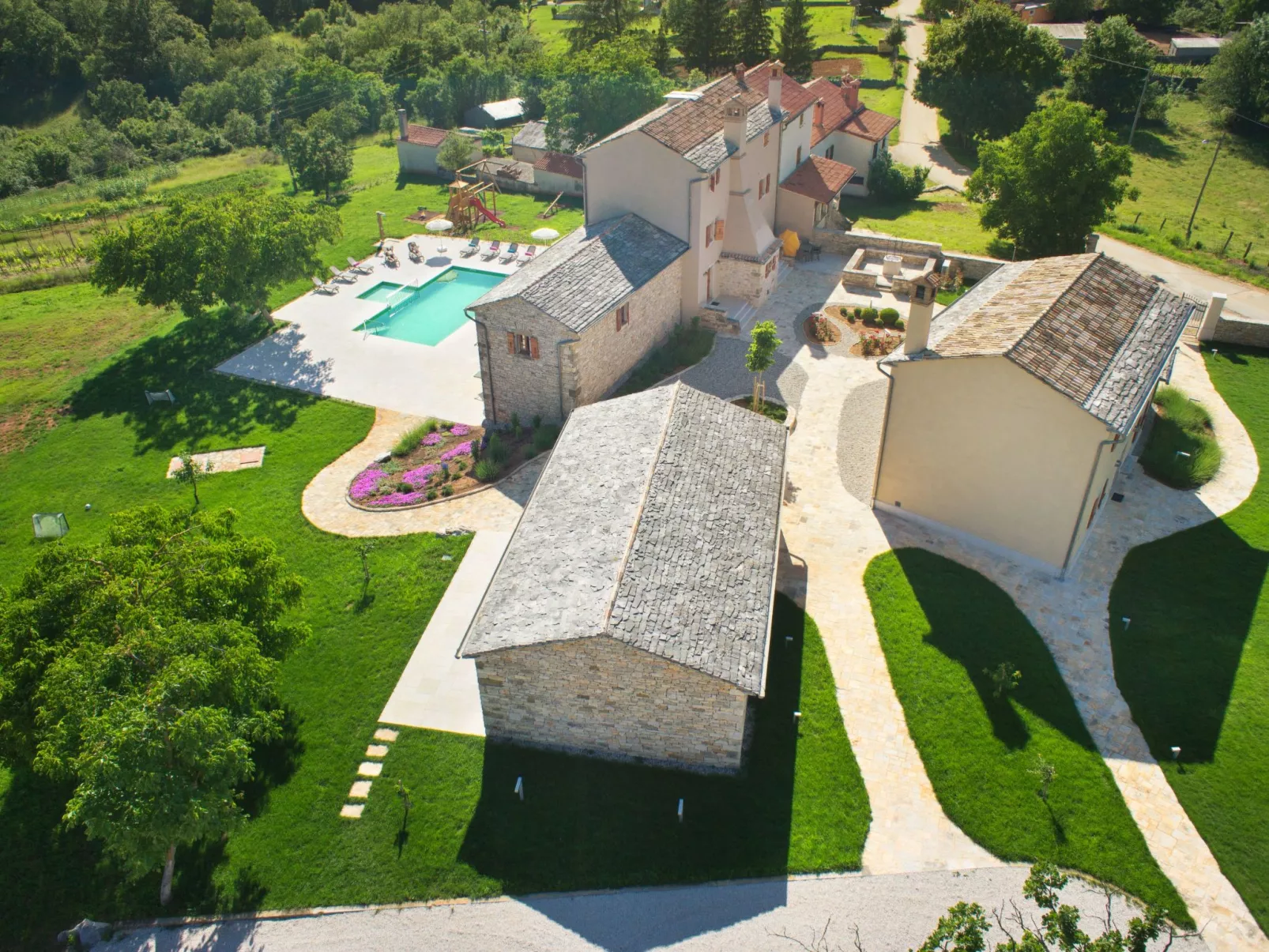 Villa Poropati, Groznjan, Istrien-Luxus Landgut mit 7 Schlafzimmern für bis zu
