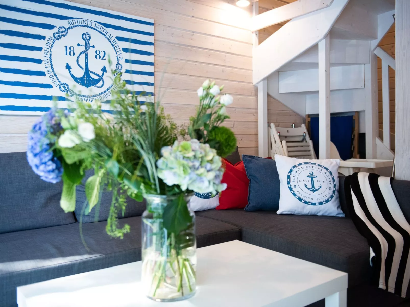 Marynarskie Domki mit der Aussicht auf Spielplatz-Binnen