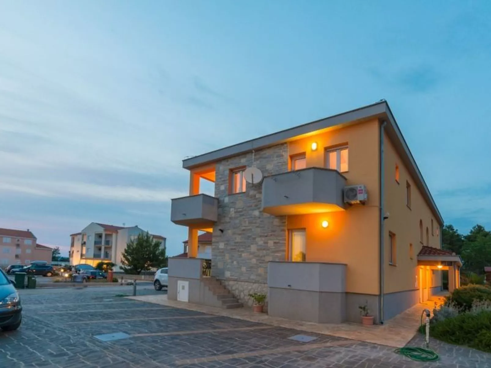 Wohnung "Maestral 03" direkt am Strand-Buiten