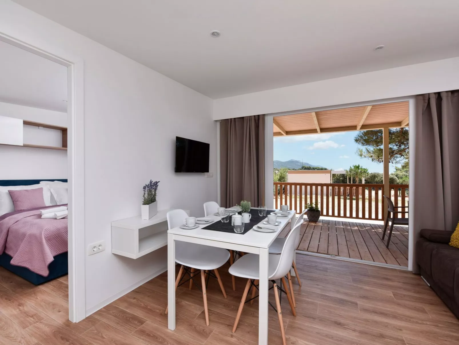 Mobilheim direkt am Strand-Binnen