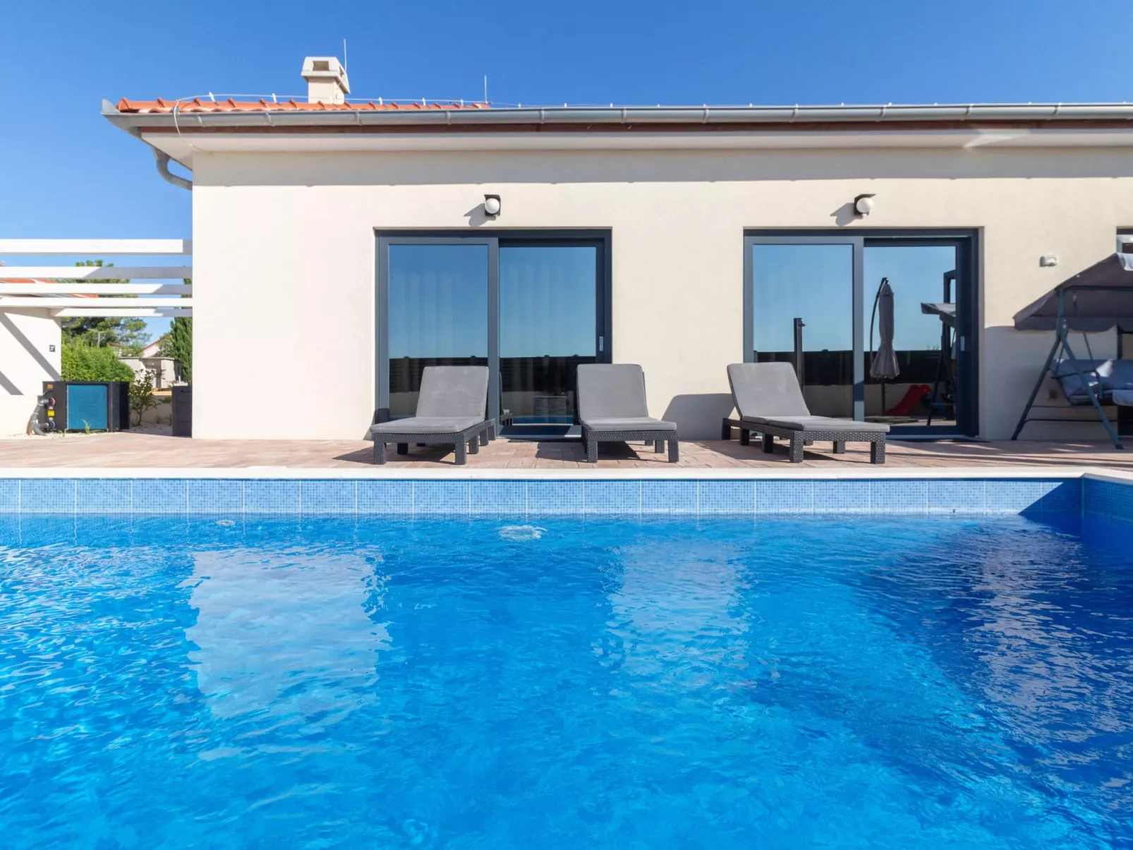 Villa in Vrsi 01 mit beheiztem Pool - TA Leut Agency-Buiten