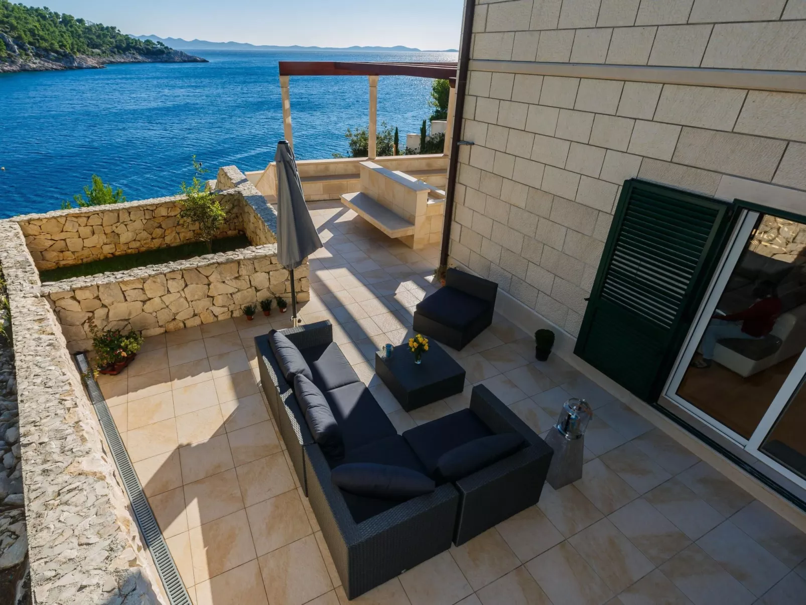 Ferienvilla "Osibova" mit Blick auf das Wasser-Binnen