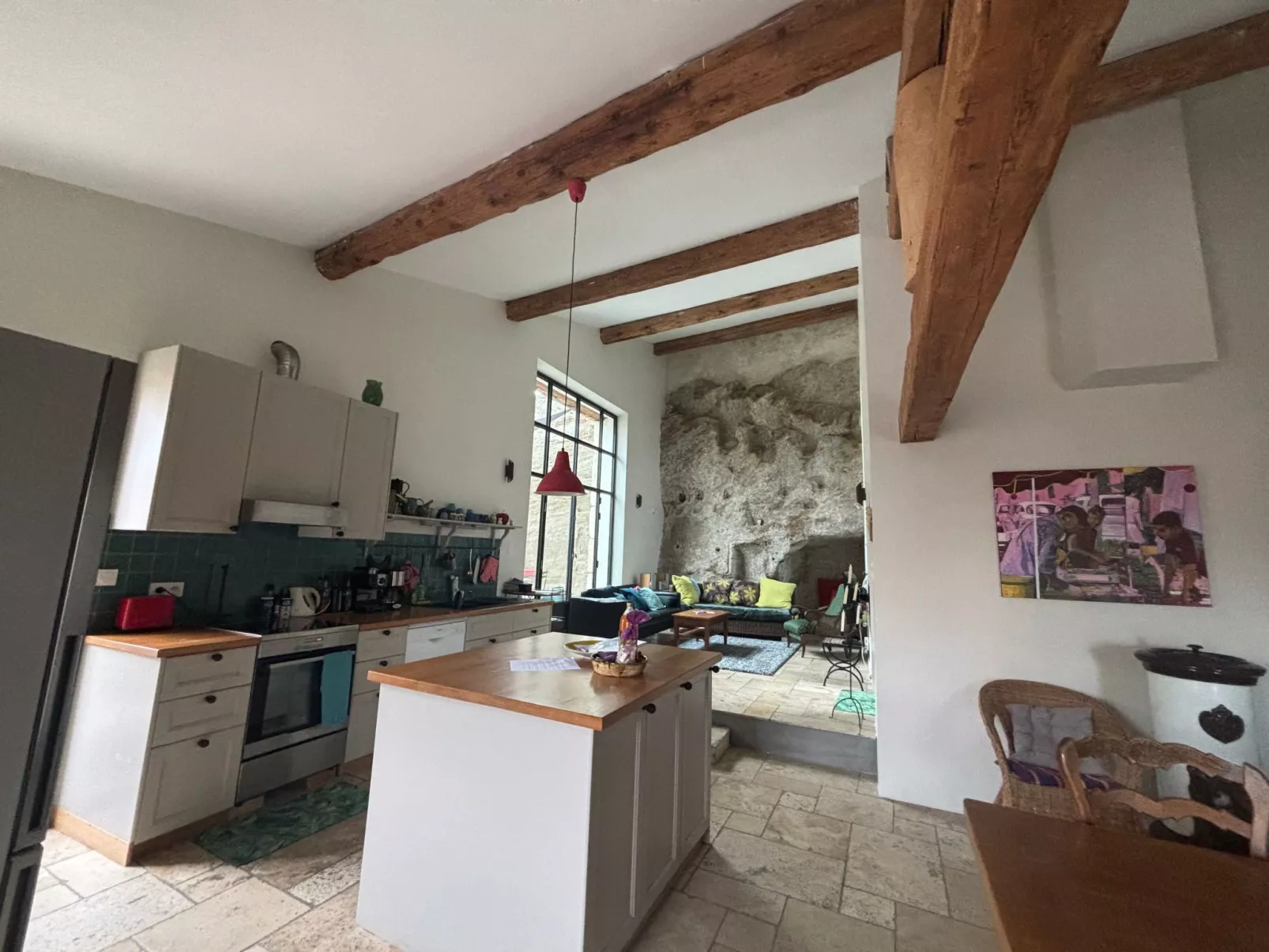 Dorfhaus in provencal mit Pool-Binnen