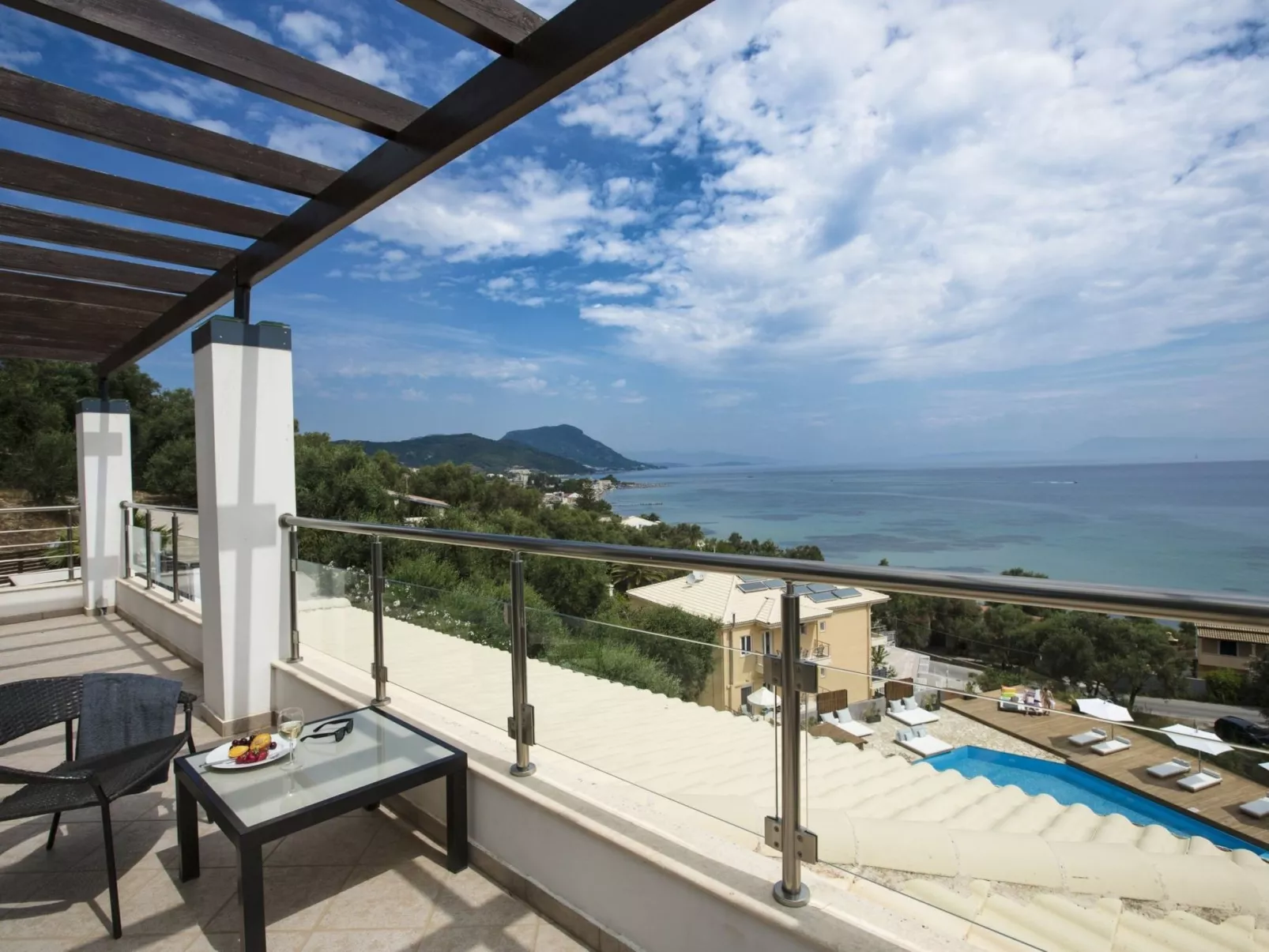 Ferienvilla mit Blick auf das Wasser