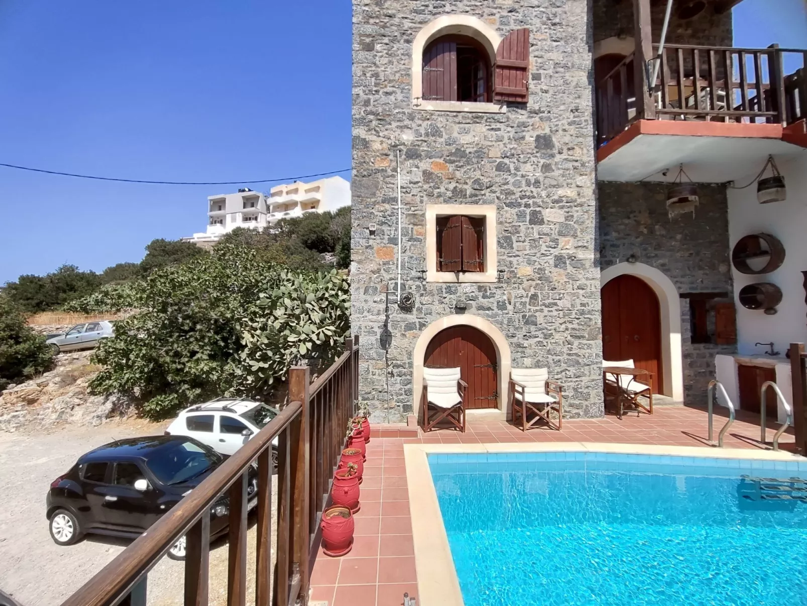 Steinhaus Erato Privater Pool Landschaftliche Kretische Ansichten-Buiten