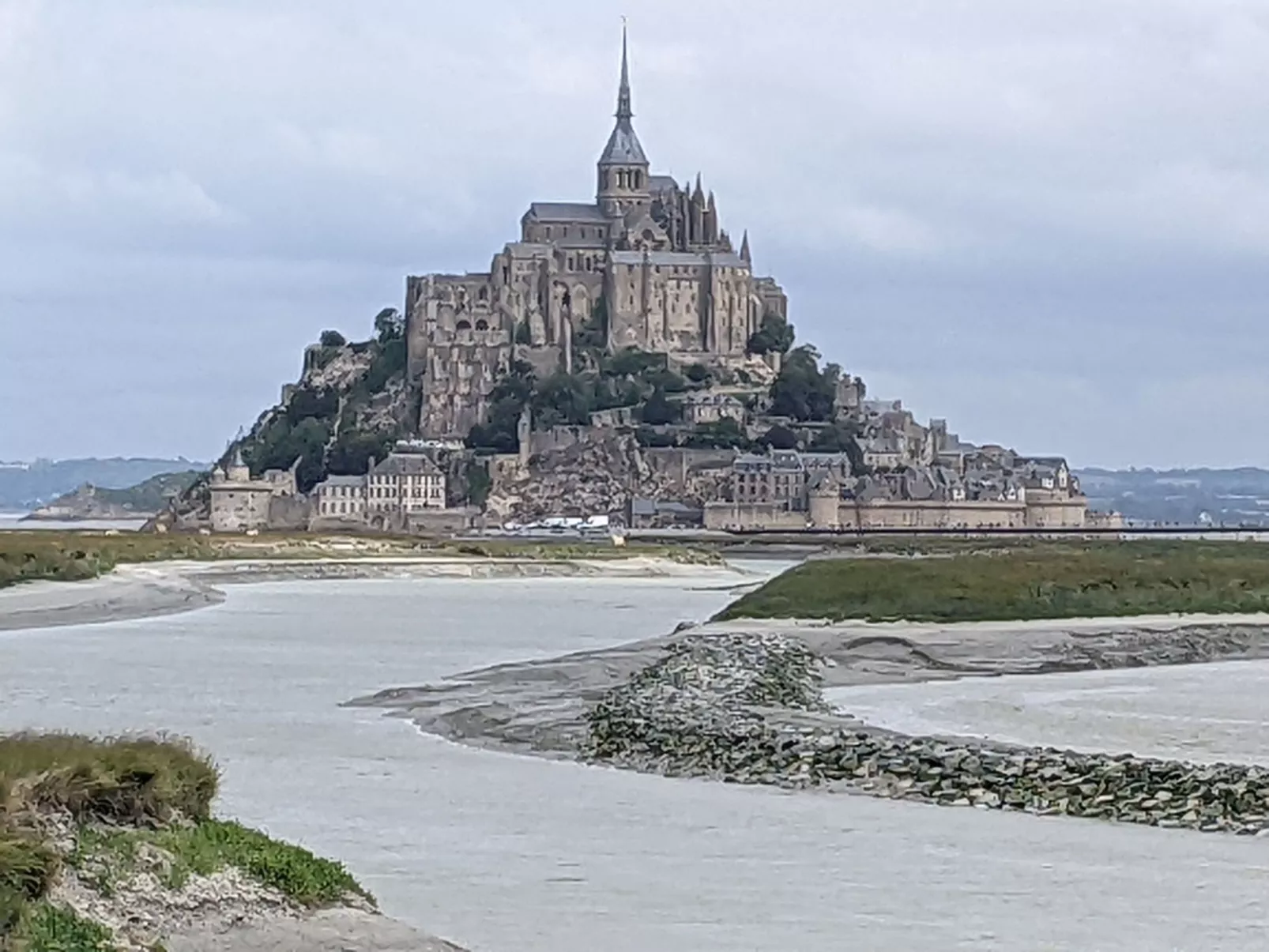 Gite Pamphilienne mit Blick auf Mont Saint Michel-Buiten
