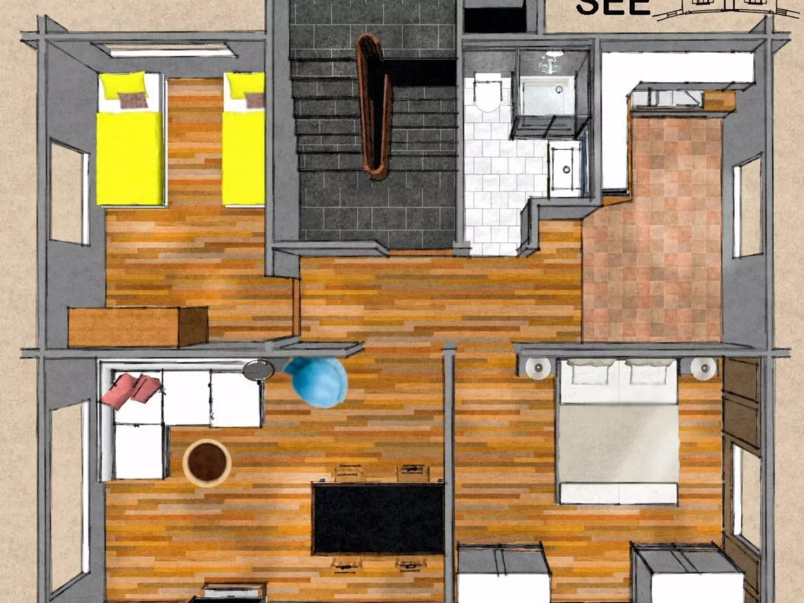 Chalet Haus am See-Binnen